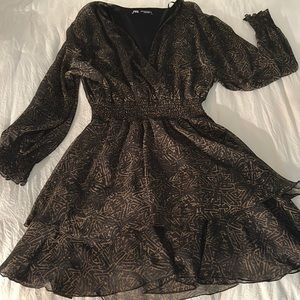 Zara Printed Mini Dress